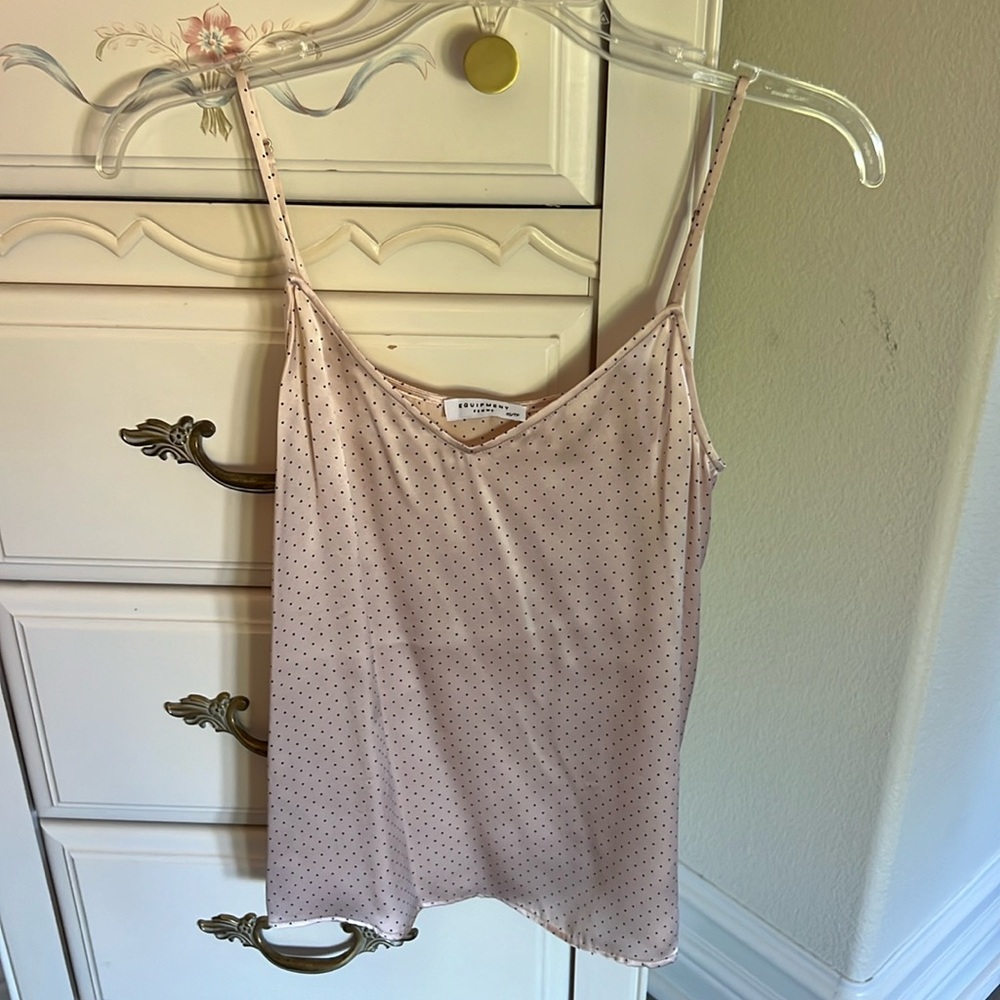 Equipment silk v-neck